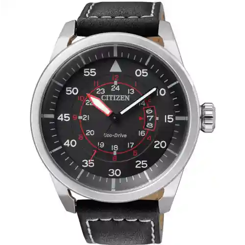 سيتيزن ايكو درايف ساعة يد للرجال جلد 45 مم AW1360-04E