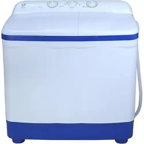 هامبورج غسالة هاف اتوماتيك بحوضين 10 كيلو لون ابيض ازرق WASH1200W