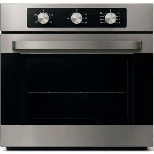 بيكسل فرن غاز بلت إن 60 سم استانلس ستيل - مروحة توربو وقلاية هوائية ESV 60 M Black Stainless Steel Strips