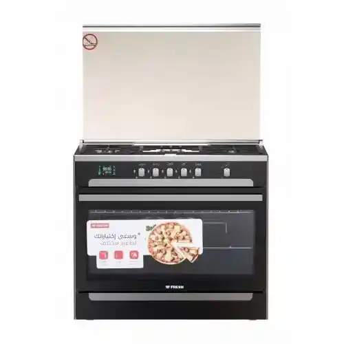 فريش بوتجاز ماتريكس 90 سم 5 شعلة ديجيتال بالمروحة حوامل زهر سيلفر*اسود MATRIX90-17058