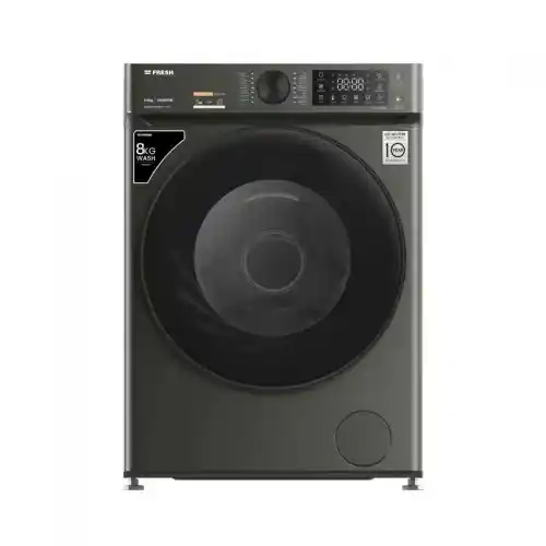 فريش غسالة ملابس فول أوتوماتيك 8 كيلو 1200 لفة بتقنية بالبخار لون فضى داكن W8DD1255PC-GC-21798