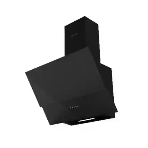 ايكوماتيك شفاط بالمدخنة 60 سم 650 م3/ساعة مائل 3 سرعات كريستال أسود H6106MRB