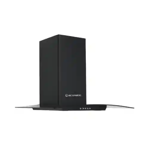 ايكوماتيك شفاط ديكور بالمدخنة 60 سم 750 م3/ساعة 3 سرعات كريستال كرفي أسود H6207KGBBK