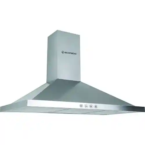 ايكوماتيك شفاط هرمى تاتش 90 سم 1000 م3/ساعة 3 سرعات ستانلس ستيل H910D