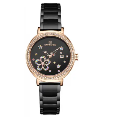 نافي فورس ساعة يد للنساء ستانلس ستيل N-5016 RG-B