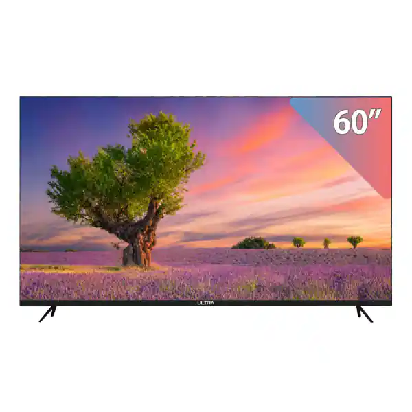 تلفزيون الترا الذكي 60 بوصة بدون إطار 4K فائق الدقة بريسيفر مدمج - UT60SREL3