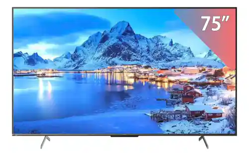 شارب تلفزيون ذكي 75 بوصة، 4K UHD، QLED، بدون إطار، ريسيفر مدمج، 4T-C75FN6EX