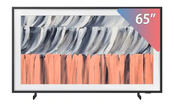 تلفزيون سامسونج ذا فريم الذكي 65 بوصة 4K بتقنية كيو ليد فائق الدقة - 65LS03H