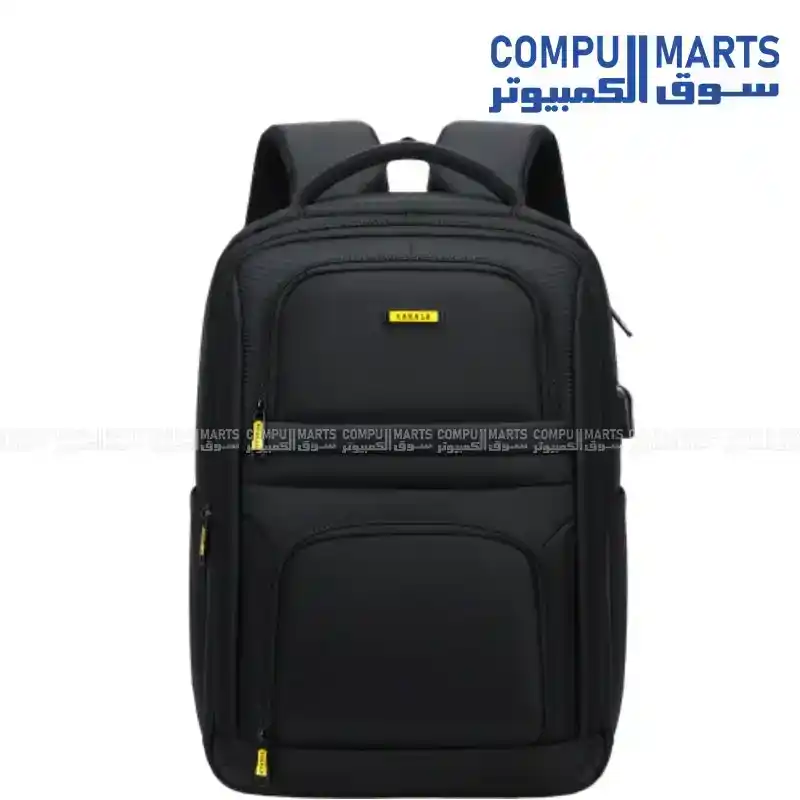 Rahala RAL-801 Laptop Backpack 15.6 Inch Water-Resistant Fabric Black