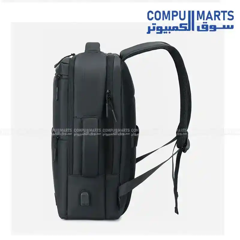 Rahala RAL 812 Multifunctional Laptop Backpack 15.6-Inch 27L Black