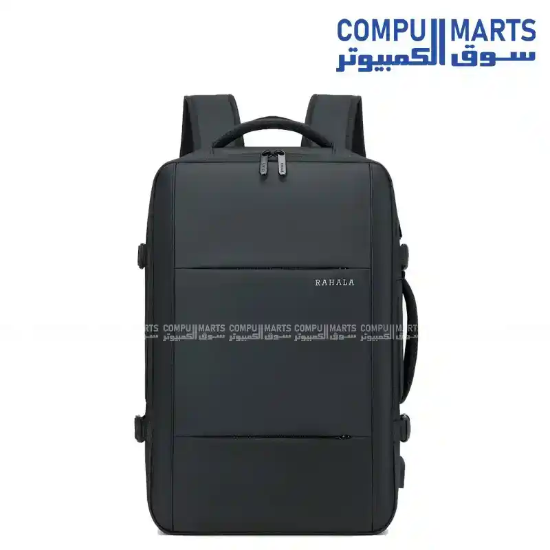 Rahala RAL135 Laptop Backpack Black 15.6 Inch Expandable