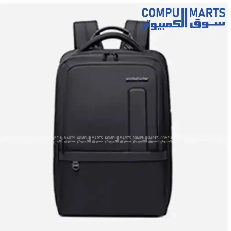 Arctic Hunter B00490 Black Laptop Backpack 15.6 Inches, 27L, Expandable, Polyester, Water-Resistant