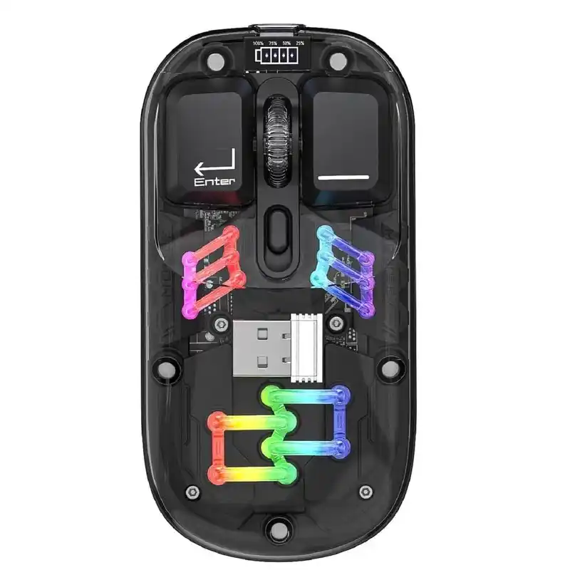 ماوس كوبرا R55 - قابل لإعادة الشحن، شفاف