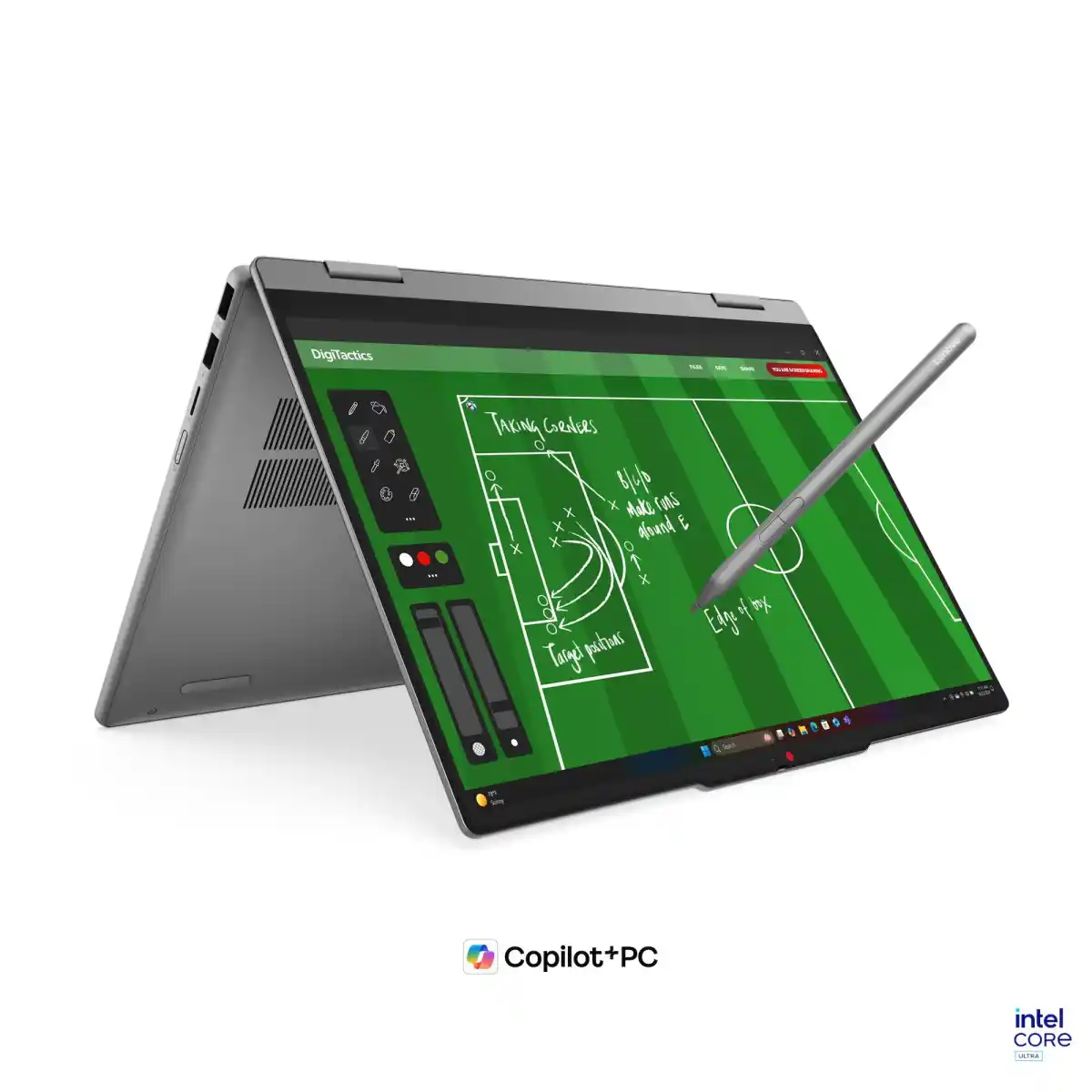 لابتوب Lenovo IdeaPad 5i 2-in-1 بمعالج Intel Core Ultra 5 325، ذاكرة 16 جيجابايت، سعة 1 تيرابايت SSD، شاشة لمس 14 بوصة WUXGA، Windows 11 – Luna Grey (83UG002RED)