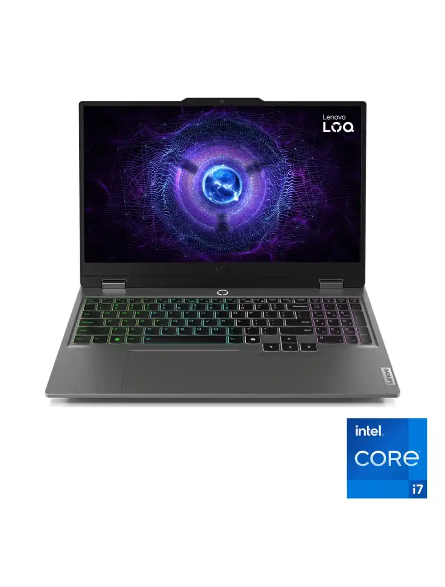 لابتوب Lenovo LOQ 15IRX9، معالج Intel Core i7-13645HX، رام 16 جيجابايت، SSD 512 جيجابايت، RTX 4050 6GB، شاشة 15.6 بوصة FHD 144Hz - Luna Grey