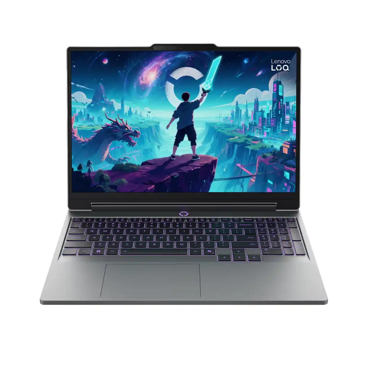 لابتوب Lenovo LOQ بمعالج Intel Core Ultra 7 356H، ذاكرة 16 جيجابايت، سعة 512 جيجابايت SSD، بطاقة RTX 5060، شاشة 15.3 بوصة WUXGA، Windows 11 – Luna Grey