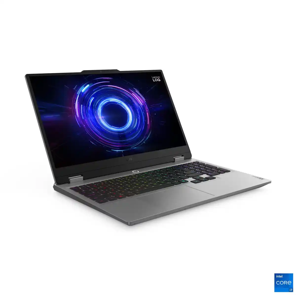لابتوب Lenovo LOQ، Core i7-14700HX، رام 16GB، SSD 512GB، RTX 5060، شاشة 15.6 " FHD، Windows 11، موديل 83JE00WYED، Luna Grey