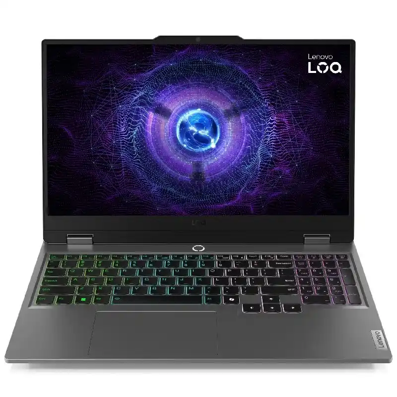 لابتوب لينوفو LOQ 15IAX9 بمعالج Intel Core i5-12450HX، 12GB RAM، 512GB SSD، كارت NVIDIA GeForce RTX 2050 4GB، شاشة 15.6 بوصة FHD، ويندوز، موديل 83GS00SKED - رمادي لونا