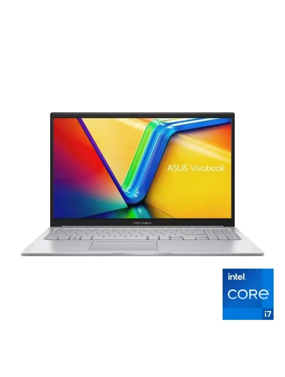 لابتوب ASUS Vivobook 16 بمعالج Intel Core i7-13620H وذاكرة 16 جيجابايت وSSD سعة 512 جيجابايت وكارت شاشة Intel UHD وشاشة 16 بوصة WUXGA ونظام Windows 11 – X1605VA-ACH007W – فضي