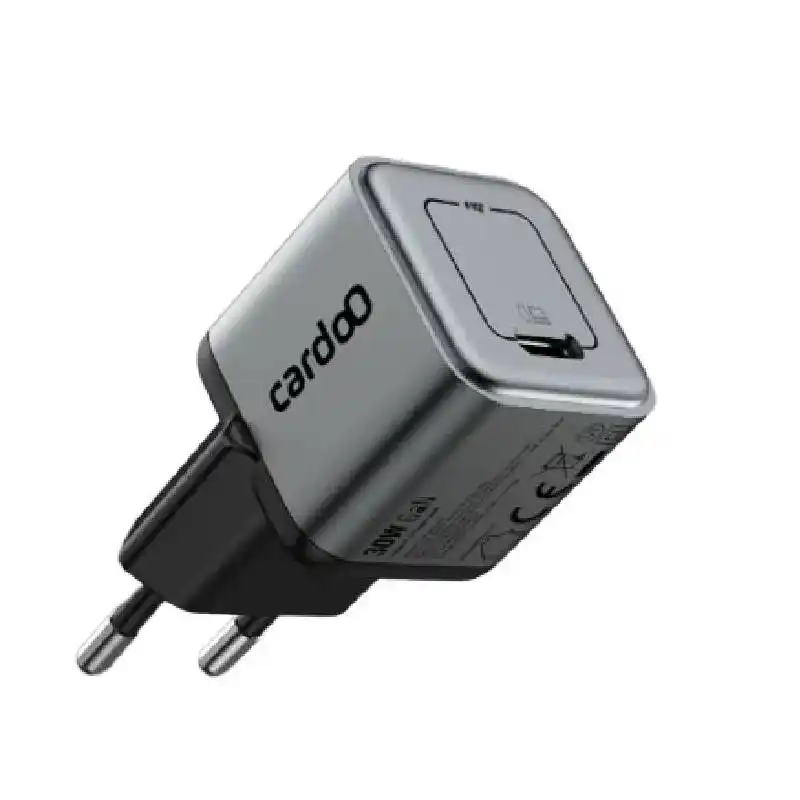 Cardoo  شاحن حائط بقوة 30 وات PD بمنفذ USB-C – أسود
