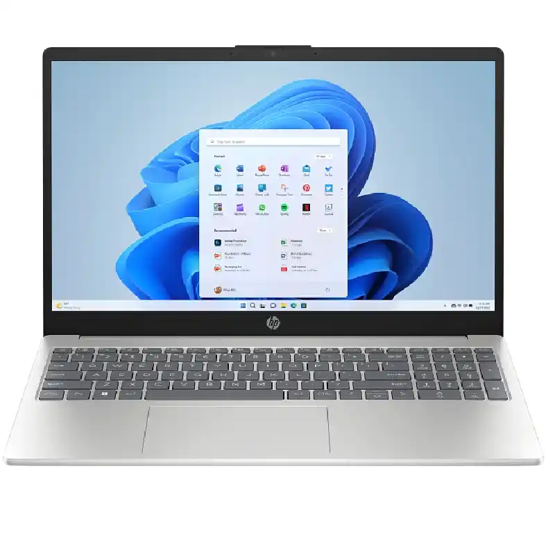 لابتوب HP 15-fd2000ne بمعالج Intel Core Ultra 5 225U، 16GB RAM، 512GB SSD، كارت Intel Graphics، شاشة 15.6 بوصة FHD، ويندوز 11 - فضي