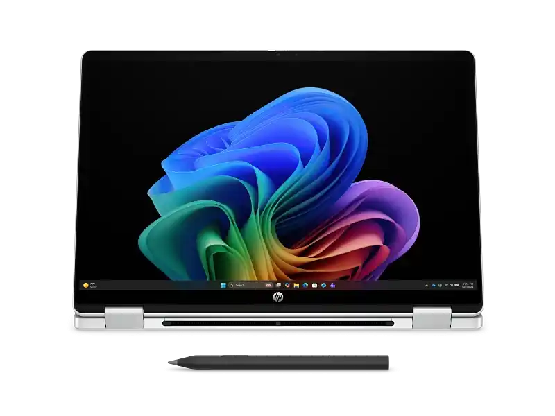 لابتوب HP OmniBook 5 Flip 14 – معالج Intel® Core™ Ultra 7 355، ذاكرة 16 جيجابايت، سعة 512 جيجابايت SSD، شاشة لمس 14 بوصة 2K، ويندوز 11، فضي (14-km0009ne)