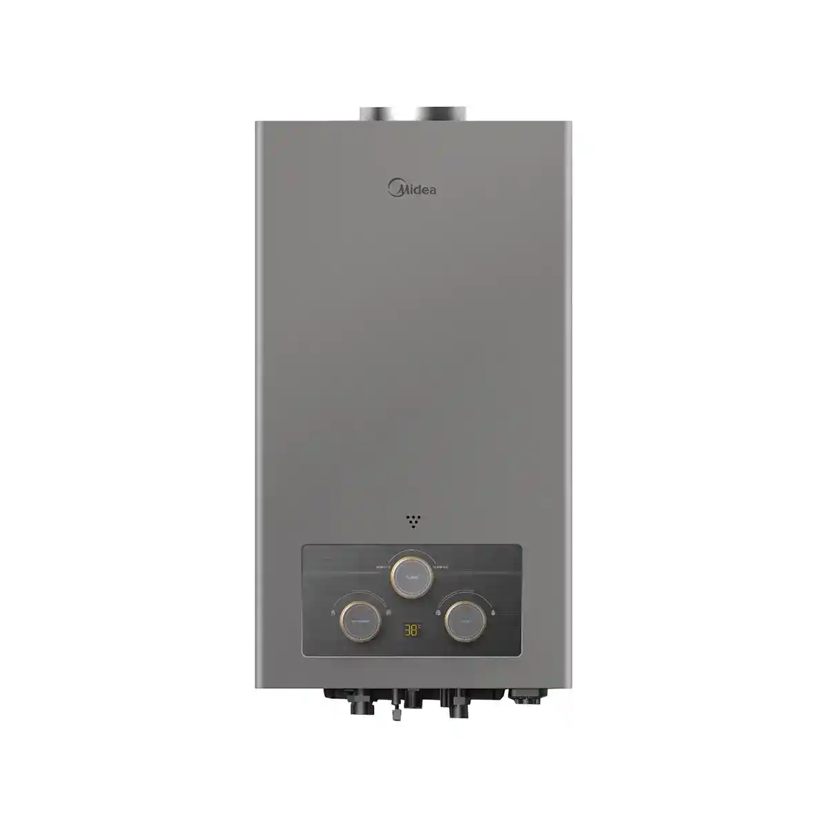 سخان غاز Midea سعة 10 لتر ديجيتال – MGWH10-20MDNEG(W) – فضي