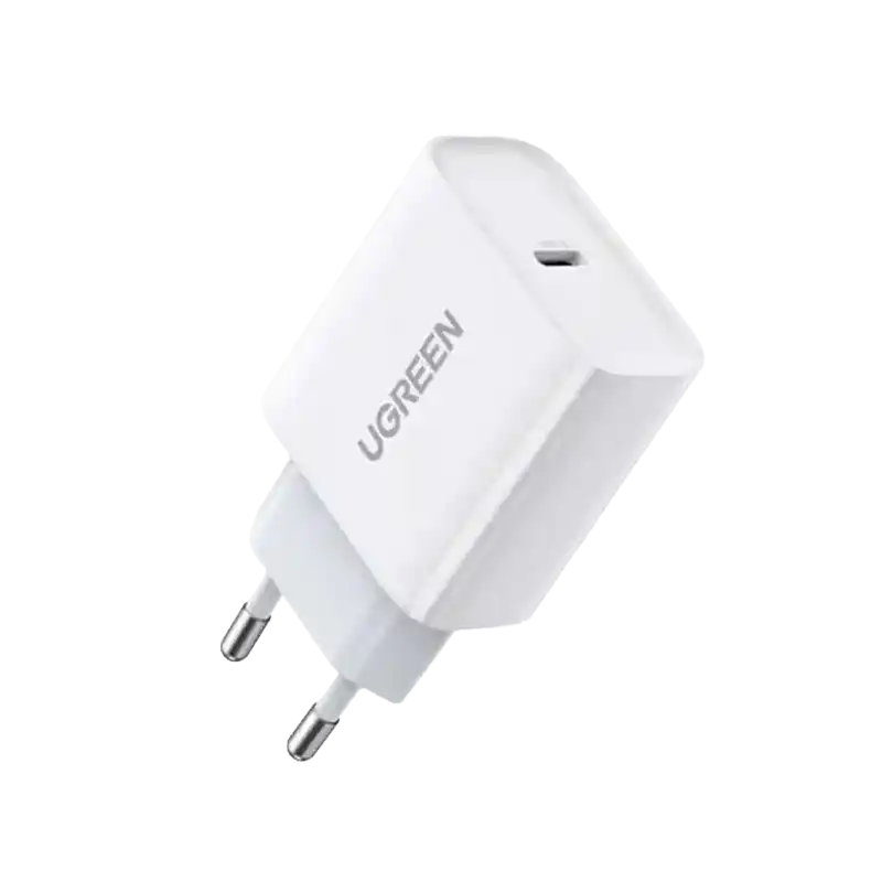 شاحن حائط UGREEN USB-C، 20 واط، CD137 – أبيض