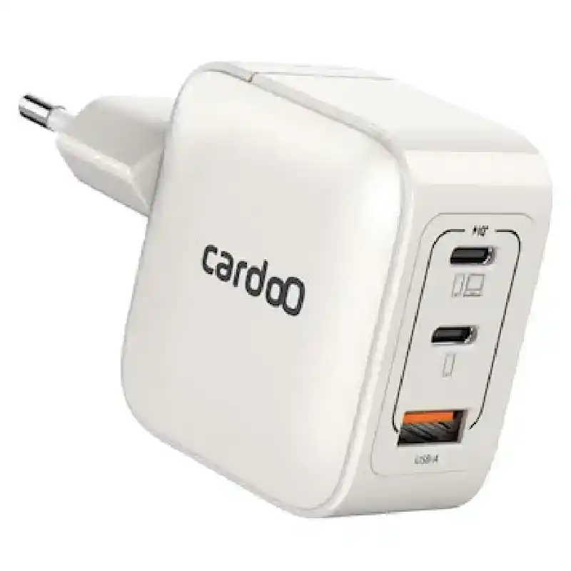كاردو شاحن بمنفذ USB ومنفذي USB-C، 65 واط، CGLAEU02W