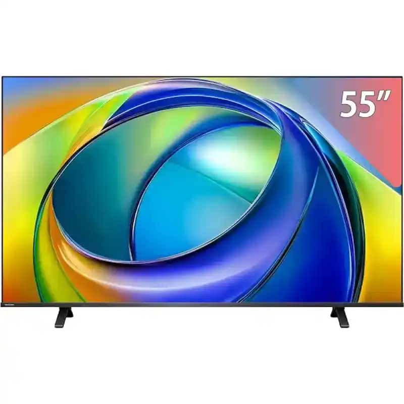 توشيبا تلفزيون ذكي، 55 بوصة، دقة 4K فائقة الوضوح، LED، مع رسيفر، 55C350RP