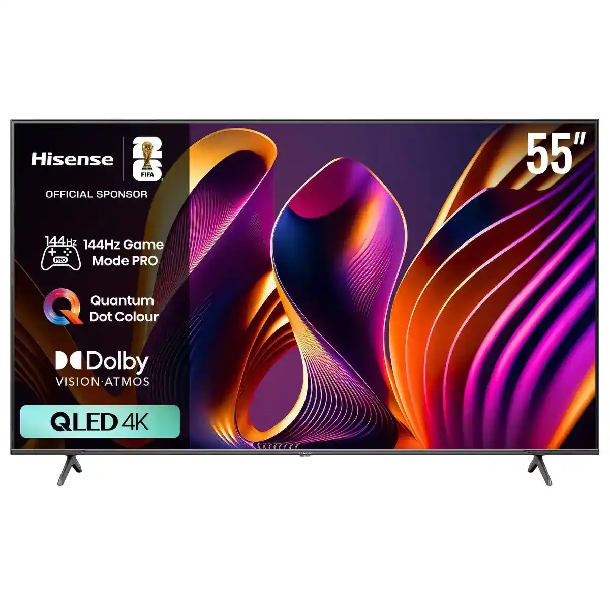 تلفزيون Hisense QLED 4K سمارت 55 بوصة (55Q6N) - اسود
