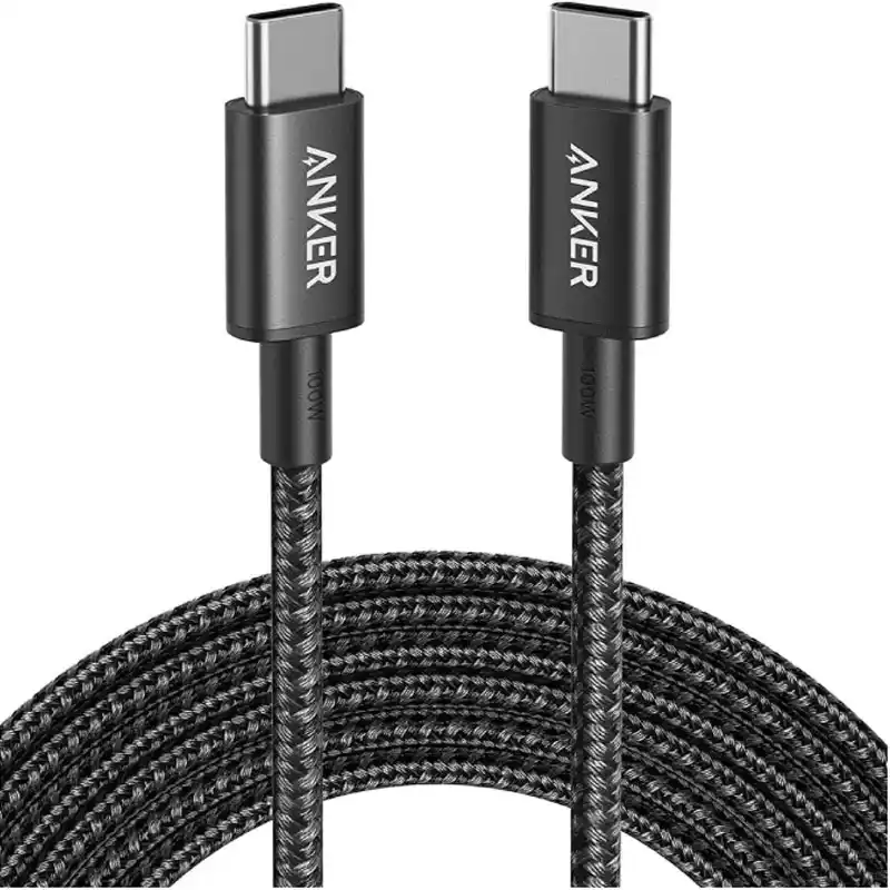 أنكر كابل A8752H11 من Type-C إلى Type-C، طول 3.3 قدم، وشحن سريع 60 واط