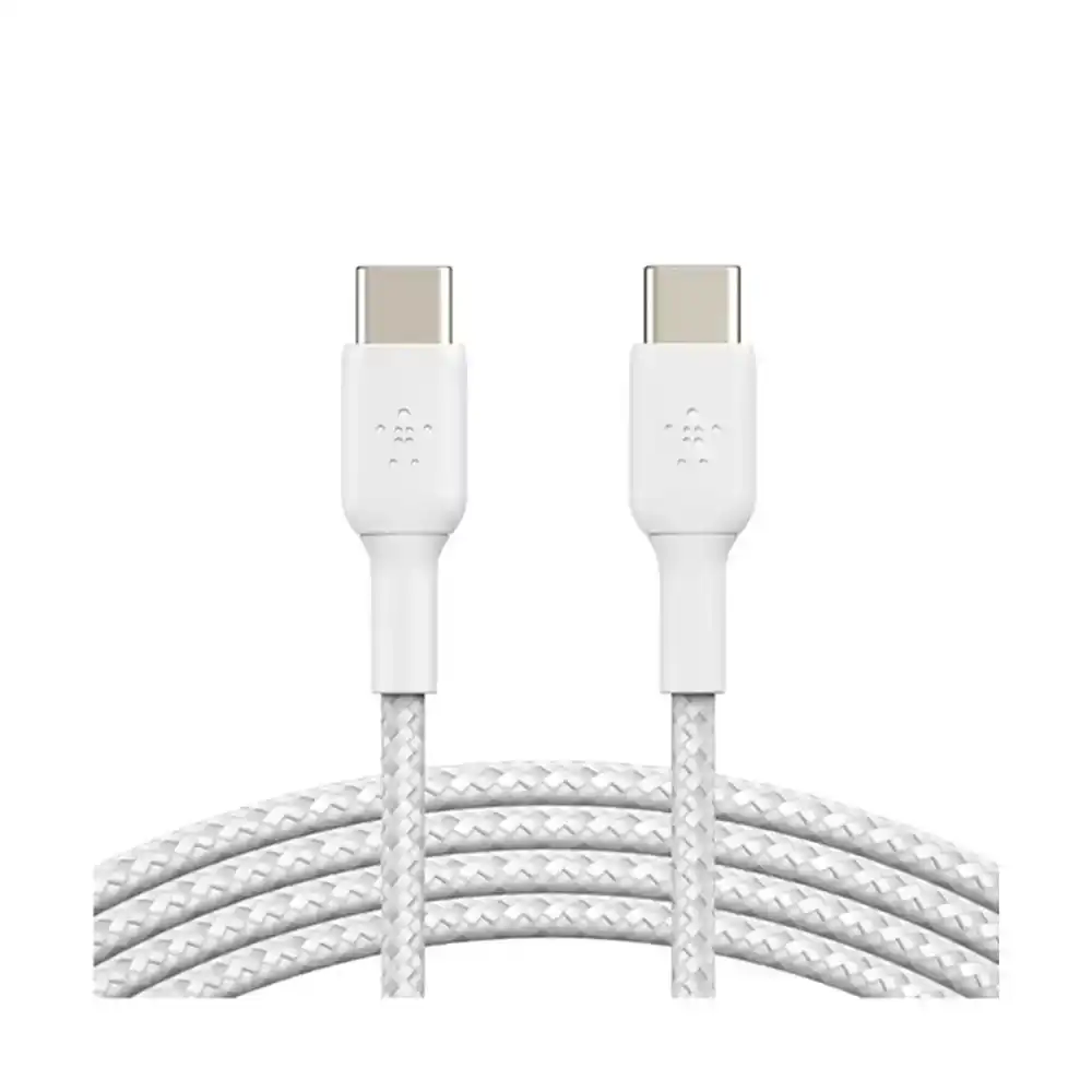 كابل بيلكين USB-C إلى USB-C المضفر بطول 1 متر