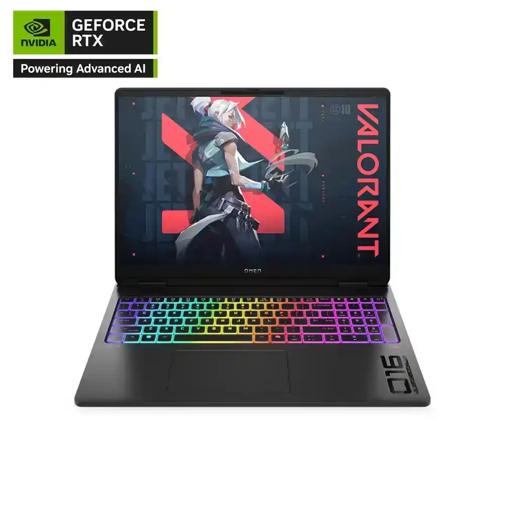 لابتوب HP OMEN MAX 16-ak0009ne - كارت شاشة NVIDIA GeForce RTX 5060 - معالج AMD Ryzen AI 7 350 - ذاكرة 32GB - تخزين 1TB SSD - شاشة 16 بوصة بدقة 2K ومعدل تحديث 165Hz - نظام Windows 11