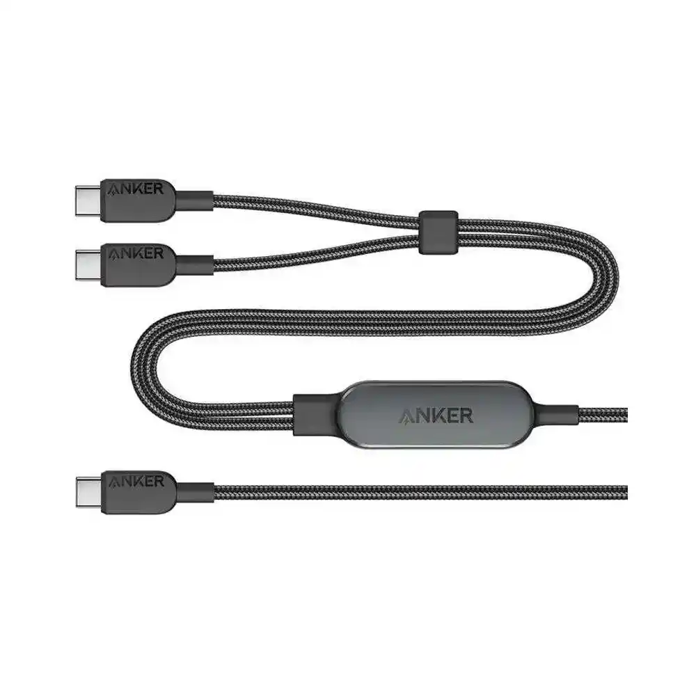 كابل انكر 2 في 1 USB-C إلى USB-C بقوة 140 واط