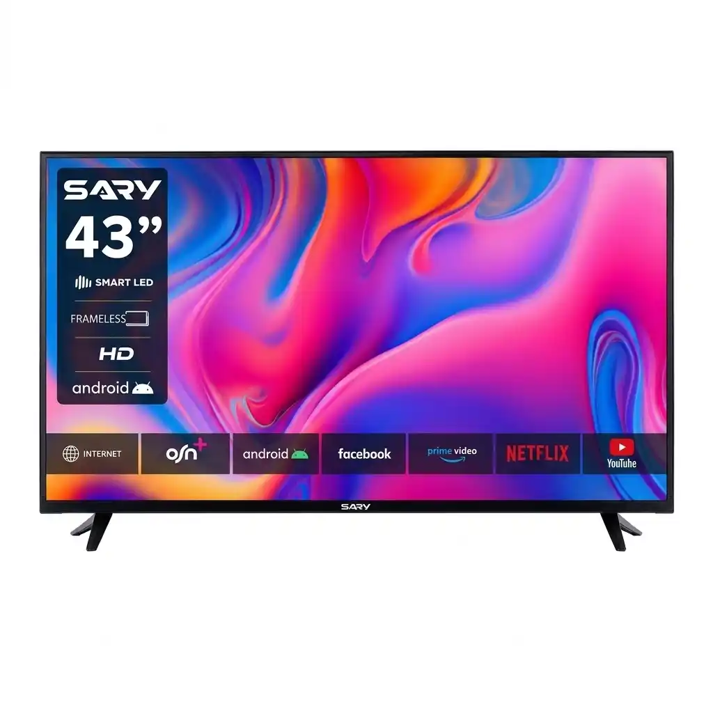 تلفزيون ساري سمارت 43 بوصة، دقة Full HD، تصميم بدون إطار - 43A4000FS
