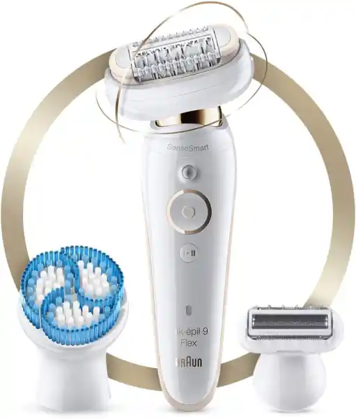 جهاز إزالة الشعر 9 فليكس 9010 سيلك ابيل من براون–SES9-060 3D (ضمان دولي )