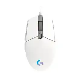 ماوس Logitech G102 LIGHTSYNC للألعاب سلكي 8000 DPI - أبيض
