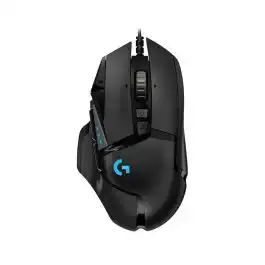 ماوس Logitech G502 Hero ألعاب سلكي 25,600 DPI أسود