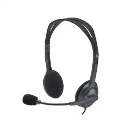 سماعة Logitech H111 أوفر إير سلكية 3.5mm أسود