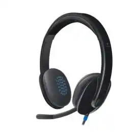 سماعة Logitech H540 أوفر إير سلكية USB-A عزل الضوضاء أسود