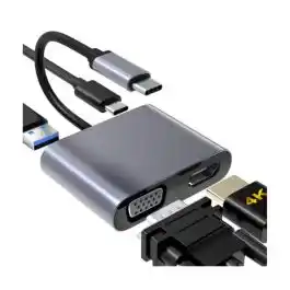 كوجر هاب 4 فى1 USB C الى HDMI - VGA - USB 3.0 - USB C