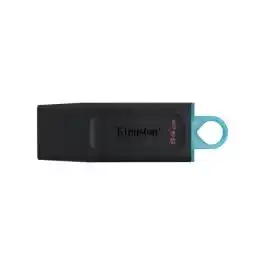 Kingston DataTraveler Exodia DTX فلاش ميموري 64GB USB 3.0 بسرعة 100MB/s - أسود/أبيض