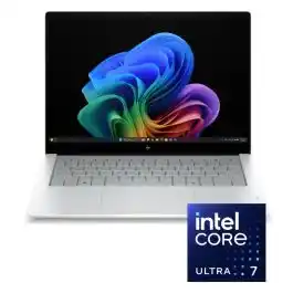 لابتوب HP OmniBook X NGAI 14-ka0000ne معالج Intel Core Ultra 7 356H رام 16GB DDR5 تخزين 1TB SSD M.2 كارت شاشة Intel Graphics شاشة "14 تاش 3K OLED 120Hz نظام تشغيل Windows 11 فضي