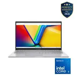 لابتوب أسوس Vivobook 15 X1504MA-BQ8515W معالج Intel Core 5-315 رام 8GB DDR5 تخزين 512GB SSD M.2 كارت الشاشة Intel Graphics شاشة "15.6 FHD 60Hz نظام تشغيل Windows 11 فضي- 90NB17I2-M01CF0