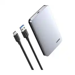 حافظة ومحول UGREEN CM300-70498 لهارد درايف HDD خارجي ساتا "2.5 رمادي