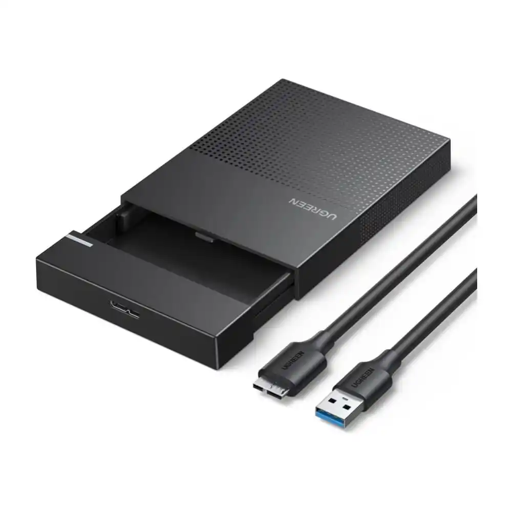 حافظه ومحول UGREEN US221 30848 بحجم 2.5 بوصة مع كابل Micro-B إلى USB-A 3.0