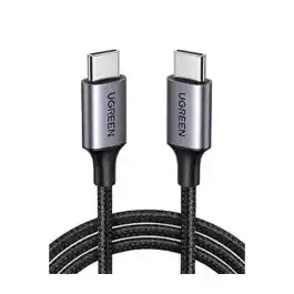 كابل داتا يوجرين USB-C لـ USB-C متر اسود -US261