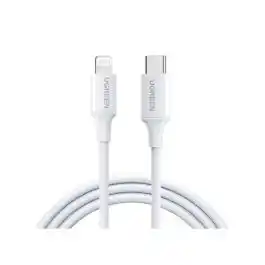 كابل شحن سريع UGREEN من USB-C إلى Lightning MFi PD بطول 1 متر - أبيض