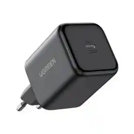 شاحن سريع UGREEN 65052 X524 بقوة 45 واط بمنفذ USB-C بتقنية GaN، أسود